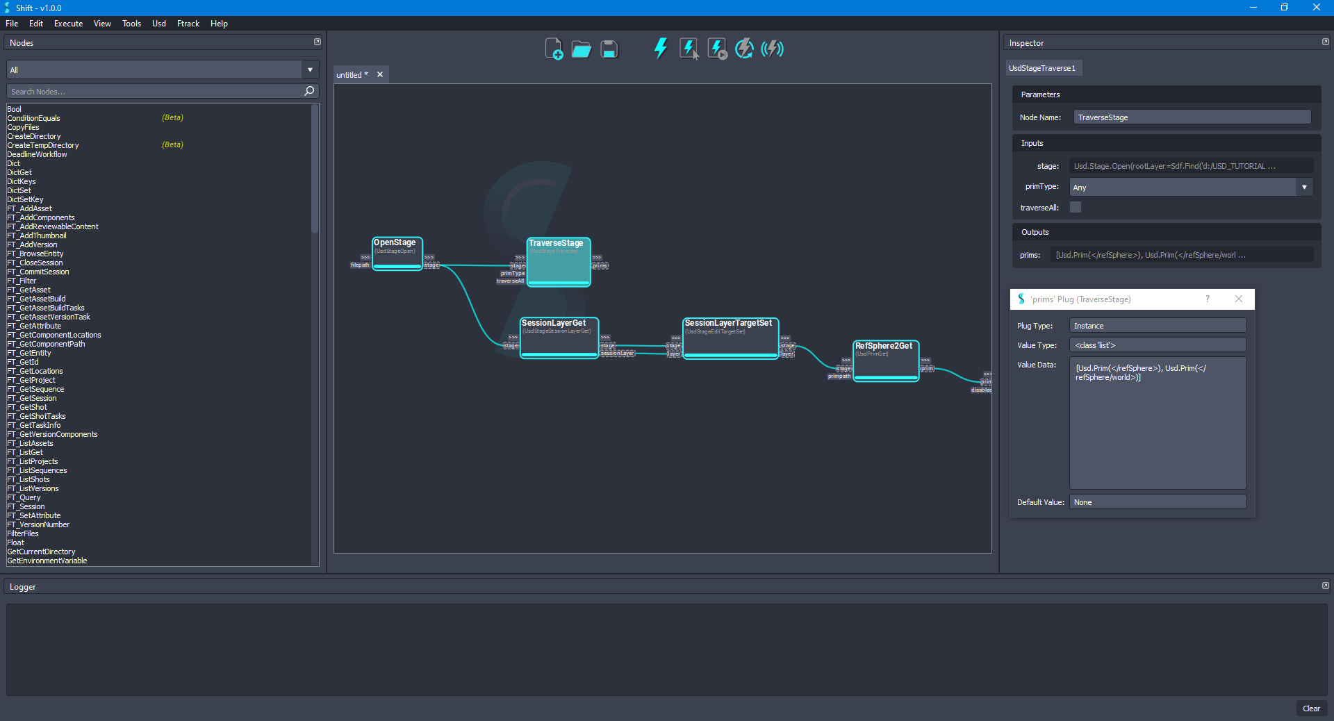 Re-executing the 'TraverseStage' node after deactivating a prim.
